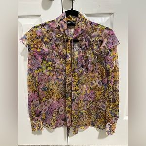 Zara Blouse - multicolor flower print